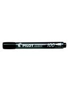 PILOT Alkoholos marker, 1 mm, kúpos, PILOT "Permanent Marker 100", fekete