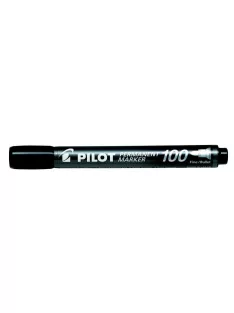   PILOT Alkoholos marker, 1 mm, kúpos, PILOT "Permanent Marker 100", fekete