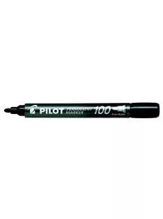   PILOT Alkoholos marker, 1 mm, kúpos, PILOT "Permanent Marker 100", fekete