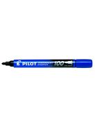 PILOT Alkoholos marker, 1 mm, kúpos, PILOT "Permanent Marker 100", kék