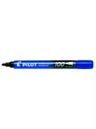 PILOT Alkoholos marker, 1 mm, kúpos, PILOT "Permanent Marker 100", kék