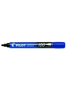   PILOT Alkoholos marker, 1 mm, kúpos, PILOT "Permanent Marker 100", kék