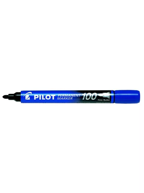 PILOT Alkoholos marker, 1 mm, kúpos, PILOT "Permanent Marker 100", kék