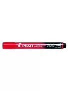 PILOT Alkoholos marker, 1 mm, kúpos, PILOT "Permanent Marker 100", piros
