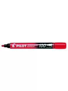   PILOT Alkoholos marker, 1 mm, kúpos, PILOT "Permanent Marker 100", piros