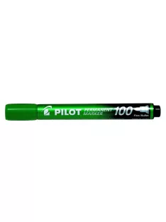   PILOT Alkoholos marker, 1 mm, kúpos, PILOT "Permanent Marker 100", zöld