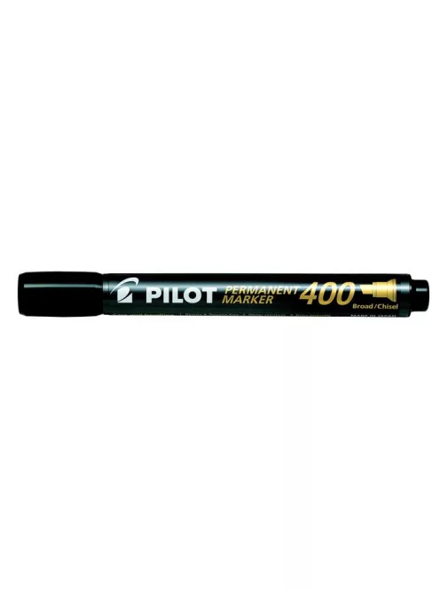 PILOT Alkoholos marker, 1,5-4 mm, vágott, PILOT "Permanent Marker 400", fekete