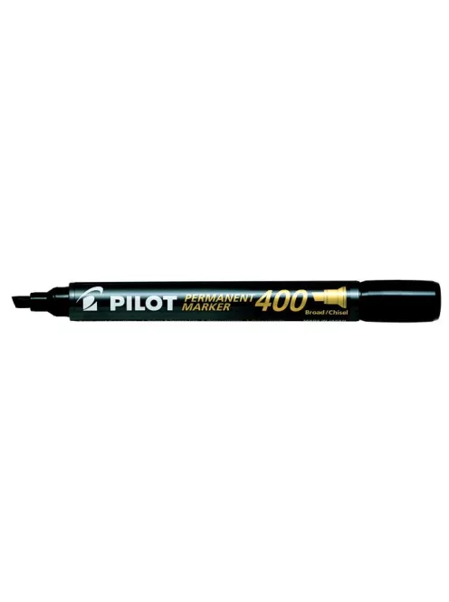 PILOT Alkoholos marker, 1,5-4 mm, vágott, PILOT "Permanent Marker 400", fekete