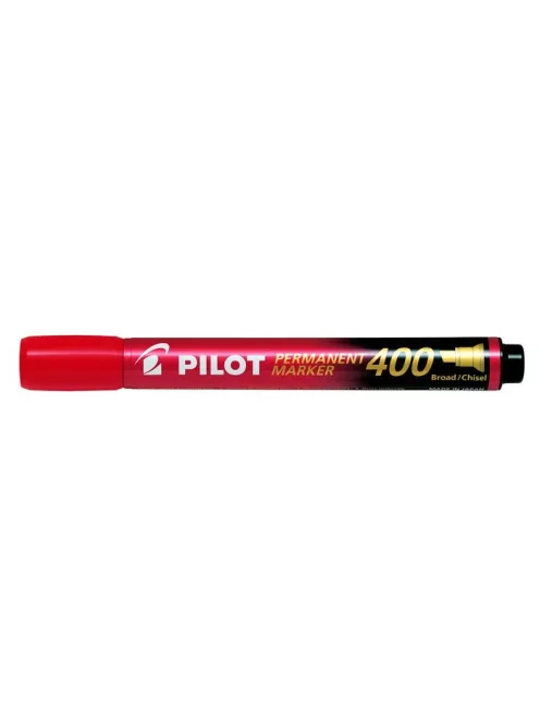 PILOT Alkoholos marker, 1,5-4 mm, vágott, PILOT "Permanent Marker 400", piros