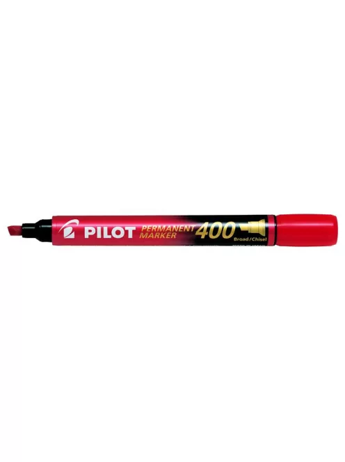 PILOT Alkoholos marker, 1,5-4 mm, vágott, PILOT "Permanent Marker 400", piros