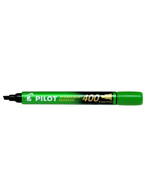 PILOT Alkoholos marker, 1,5-4 mm, vágott, PILOT "Permanent Marker 400", zöld