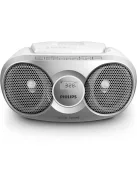 PHILIPS Rádió, CD-lejátszóval, PHILIPS "AZ215", ezüst