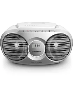   PHILIPS Rádió, CD-lejátszóval, PHILIPS "AZ215", ezüst