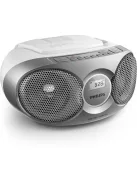 PHILIPS Rádió, CD-lejátszóval, PHILIPS "AZ215", ezüst