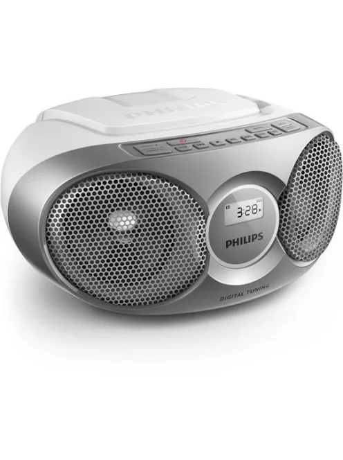 PHILIPS Rádió, CD-lejátszóval, PHILIPS "AZ215", ezüst
