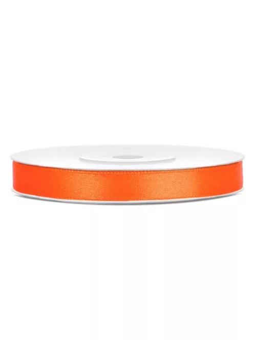Szatén szalag, 6 mm, narancssárga
