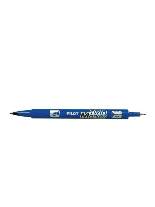 PILOT Alkoholos marker, 0,8/2 mm, kétvégű, PILOT "Twin", kék