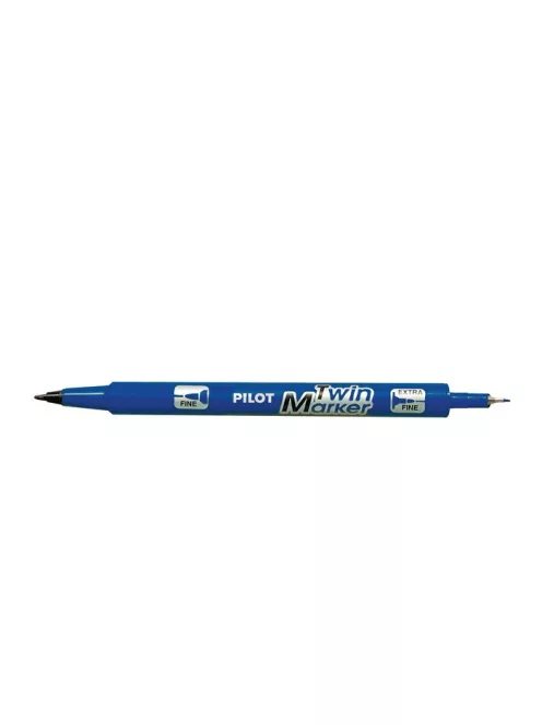 PILOT Alkoholos marker, 0,8/2 mm, kétvégű, PILOT "Twin", kék