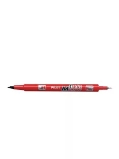   PILOT Alkoholos marker, 0,8/2 mm, kétvégű, PILOT "Twin", piros