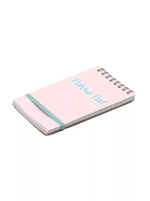 PUKKA PAD Jegyzetfüzet, spirálozott, A7, vonalas, 50 lap, PUKKA PAD "Pastel", vegyes színek