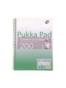 PUKKA PAD Spirálfüzet, A4, vonalas, 100 lap, PUKKA PAD "Irlen Jotta Green"