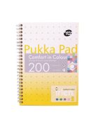 PUKKA PAD Spirálfüzet, A5, vonalas, 100 lap, PUKKA PAD "Irlen Jotta Gold"