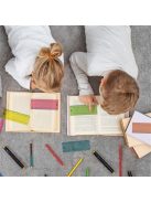 PUKKA PAD Vonalzó készlet, műanyag, 18 cm, PUKKA PAD "Irlen", 5 különböző szín