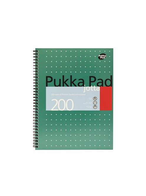 PUKKA PAD Spirálfüzet, A4+, kockás, 100 lap, PUKKA PAD, "Metallic Jotta"