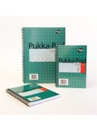 PUKKA PAD Spirálfüzet, A4+, kockás, 100 lap, PUKKA PAD, "Metallic Jotta"