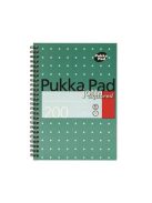 PUKKA PAD Spirálfüzet, A5, kockás, 100 lap, PUKKA PAD, "Metallic Jotta"