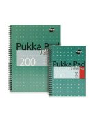 PUKKA PAD Spirálfüzet, A5, kockás, 100 lap, PUKKA PAD, "Metallic Jotta"