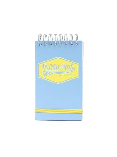 PUKKA PAD Jegyzetfüzet, spirálozott, A7, vonalas, 50 lap, PUKKA PAD "Pastel", vegyes színek