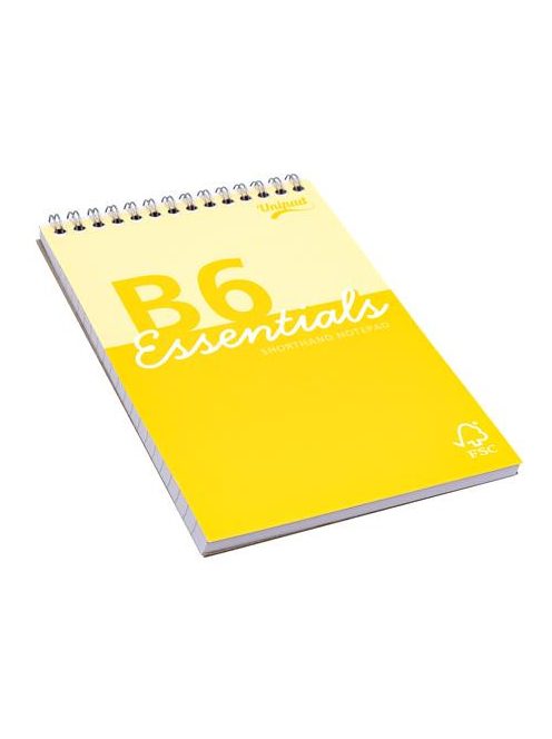 PUKKA PAD Jegyzettömb, B6, vonalas, 80 lap, PUKKA PAD "Unipad Essentials Shorthand", vegyes