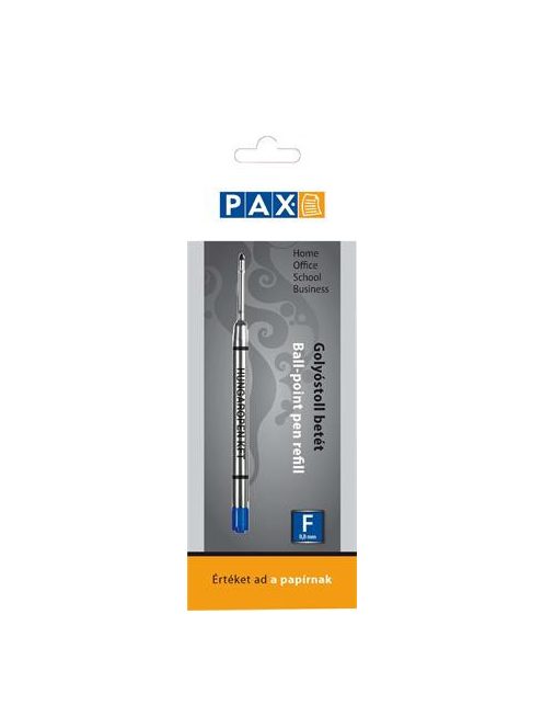 PAX Golyóstollbetét, 0,8 mm, PAX, kék