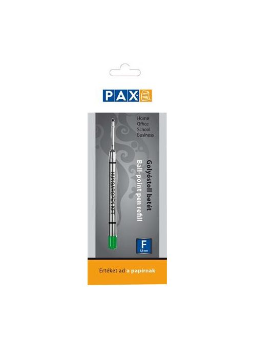 PAX Golyóstollbetét, 0,8 mm, PAX, zöld