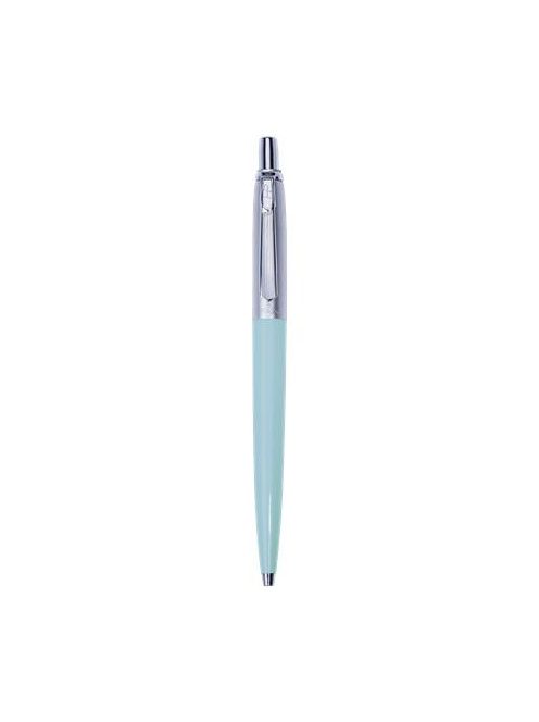 PAX Golyóstoll, 0,8 mm, nyomógombos, pasztell kék tolltest, PAX, kék