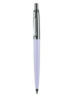   PAX Golyóstoll, 0,8 mm, nyomógombos, pasztell lila tolltest, PAX, kék
