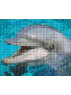   Pixel szett 1 normál alaplappal, színekkel, delfin (801001)