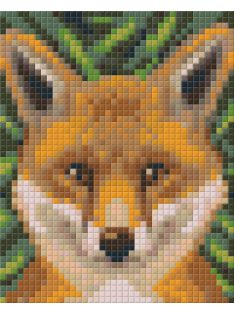 Pixel szett 1 normál alaplappal, színekkel, róka (801324)