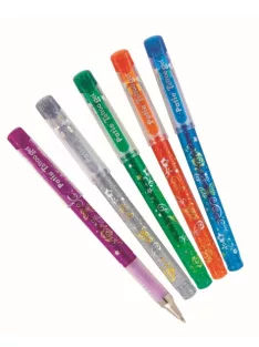 Zselés toll, csillámos Tattoo, 5 szín