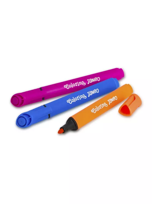 Filctoll készlet JUMBO, háromszögű, 10 szín