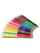 Háromszögletű színes ceruza készlet, kétoldalas, 24 szín