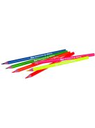 Háromszögletű NEON színes ceruza készlet, neonszínű, 6 szín
