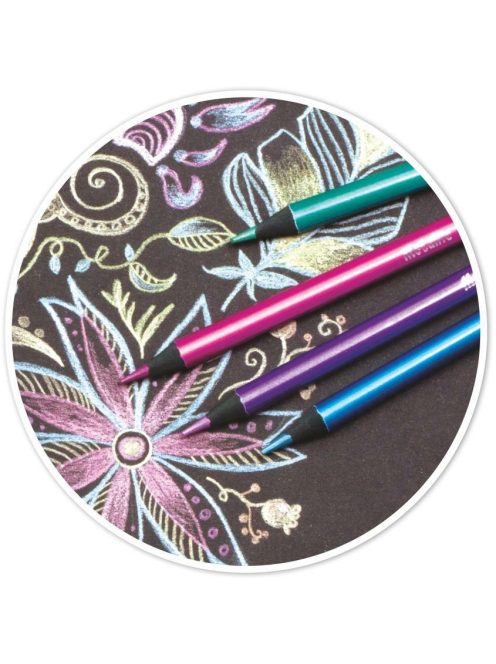 Metál színes ceruza készlet, 10 szín