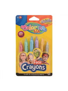 Arcfestő készlet, metál, displayben, 6 szín