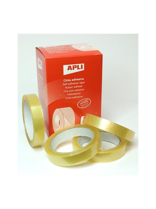 APLI Ragasztószalag, 19 mm x 66 m, APLI "Transparent", átlátszó