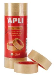   APLI Ragasztószalag, 19 mm x 33 m, APLI "Transparent", átlátszó