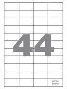 Öntapadó etikett címke, 48, 5 × 25,4 mm, papír, A4, fehér - 4400 db