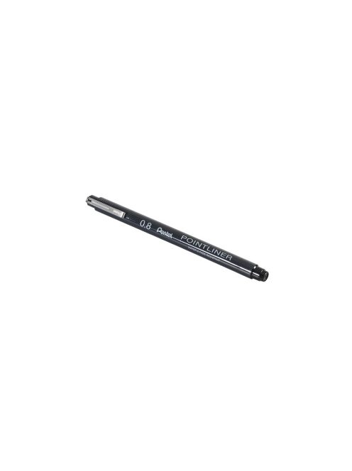 PointLiner tűfilc 0,8mm, S20P-8A Pentel fekete