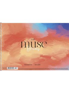   SHKOLYARYK Vázlatfüzet, spirál, A4, 150 g, 30 lap, SHKOLYARYK "Drawing Muse"